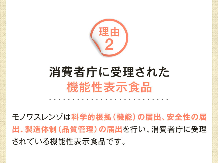 消費者庁に受理された機能性表示食品